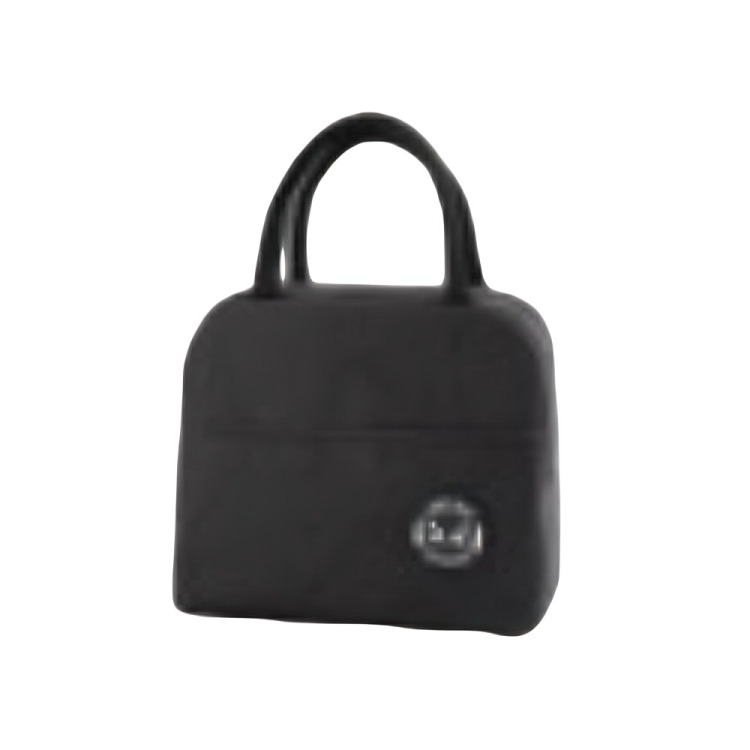 LONCHERA TERMICA ESCOLAR INFANTIL COLOR LISO NEGRO - 1