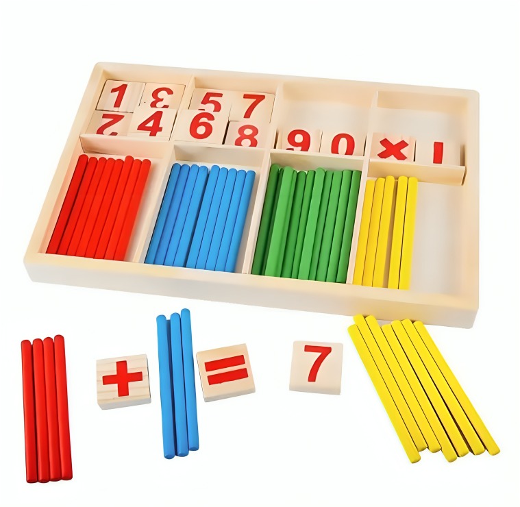 SET MATEMÁTICO APRENDIZAJE MULTICOLOR MONTESSORI - 1