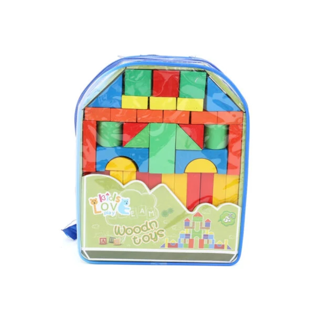 MOCHILA DIDÁCTICA BLOQUES MULTICOLOR MADERA - 1