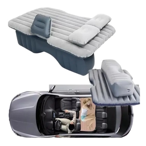 COLCHON INFLABLE CON COMPRESOR 12V Y 2 ALMOHADAS PARA AUTO - 2