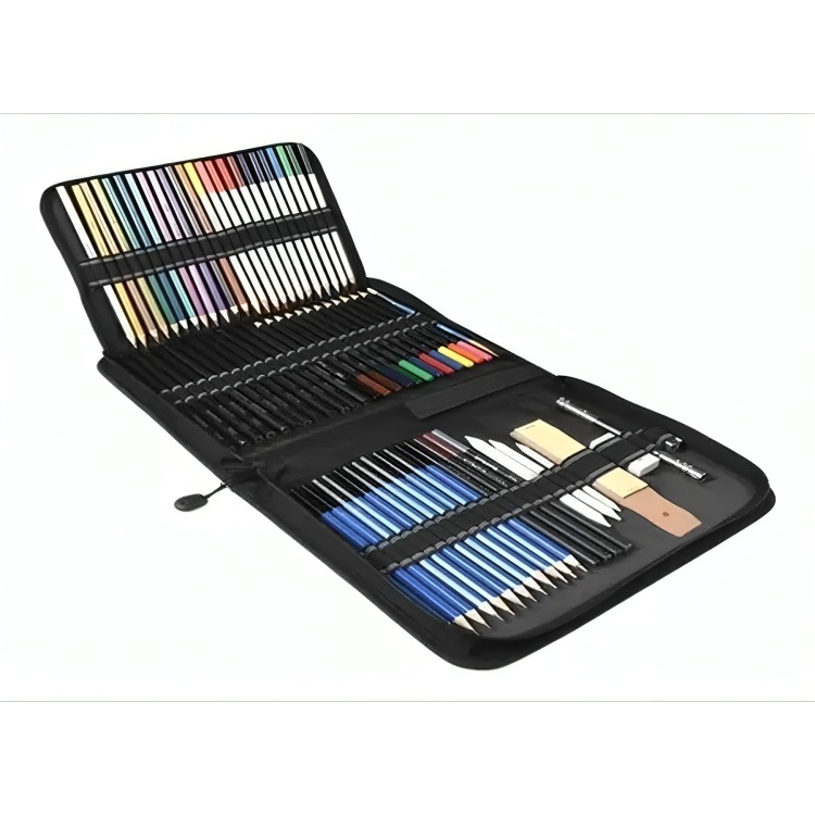 SET 72 ESTUCHE LÁPICES COLORES DIBUJO PROFESIONAL - 2