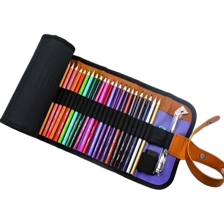 JUEGO 50 LÁPICES COLORES PROFESIONALES ARTE - 3