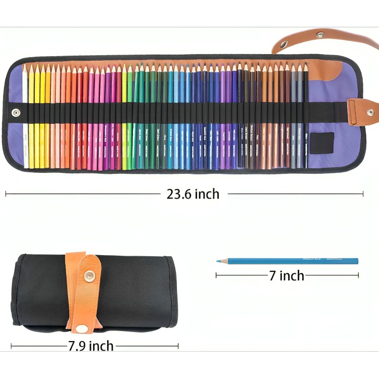 JUEGO 50 LÁPICES COLORES PROFESIONALES ARTE - 4