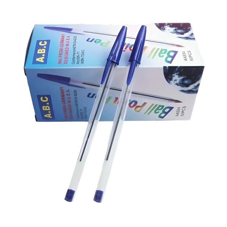 CAJA 50 LÁPIZ PASTA BOLÍGRAFOS PUNTA REDONDA - 3