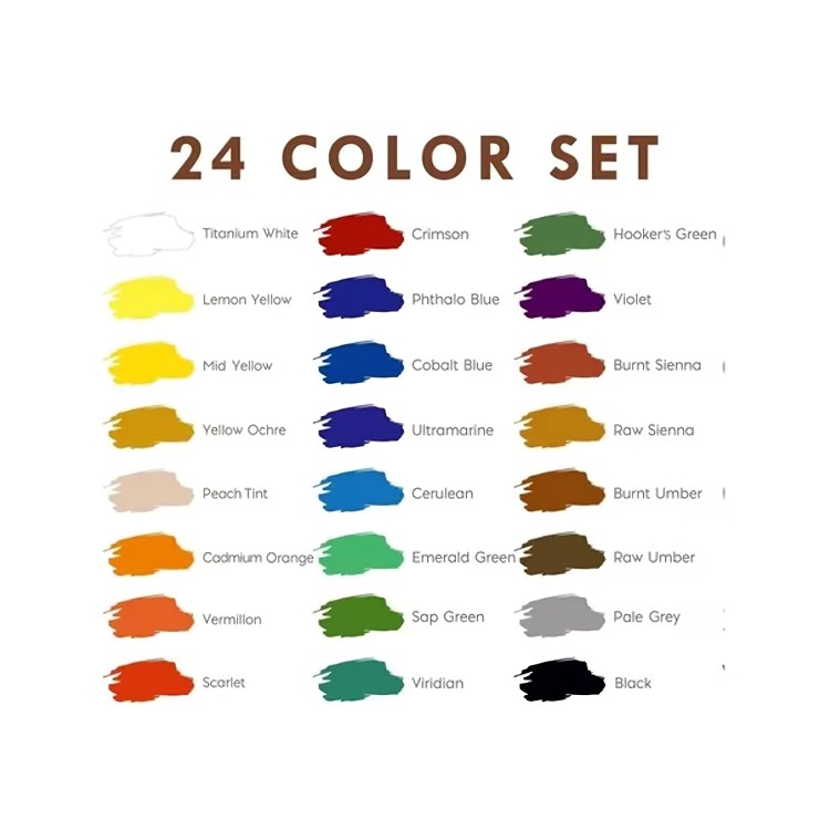 KIT 40PCS LIENZO PINTURA ACRÍLICA BASTIDOR ESPATULAS PINCELES - 3