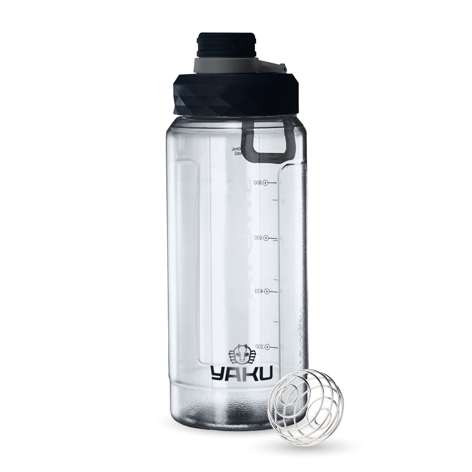 BOTELLA SHAKER PLÁSTICO 1100 ML LARIMAR NEGRO - 1