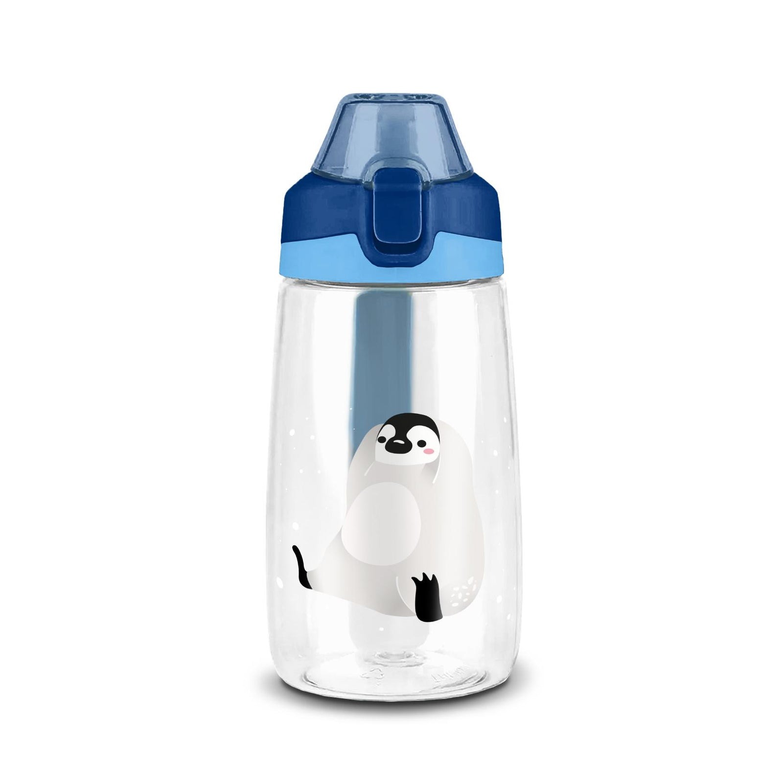 BOTELLA INFANTIL PLÁSTICO 500 ML CORAL AZUL - 2