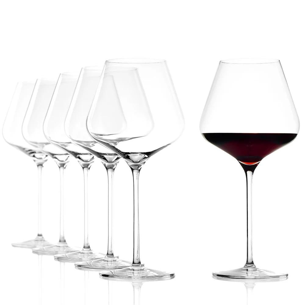 SET 6 COPAS CRISTAL BURGUNDY 710 ML STÖLZLE QUATROPHIL - 3
