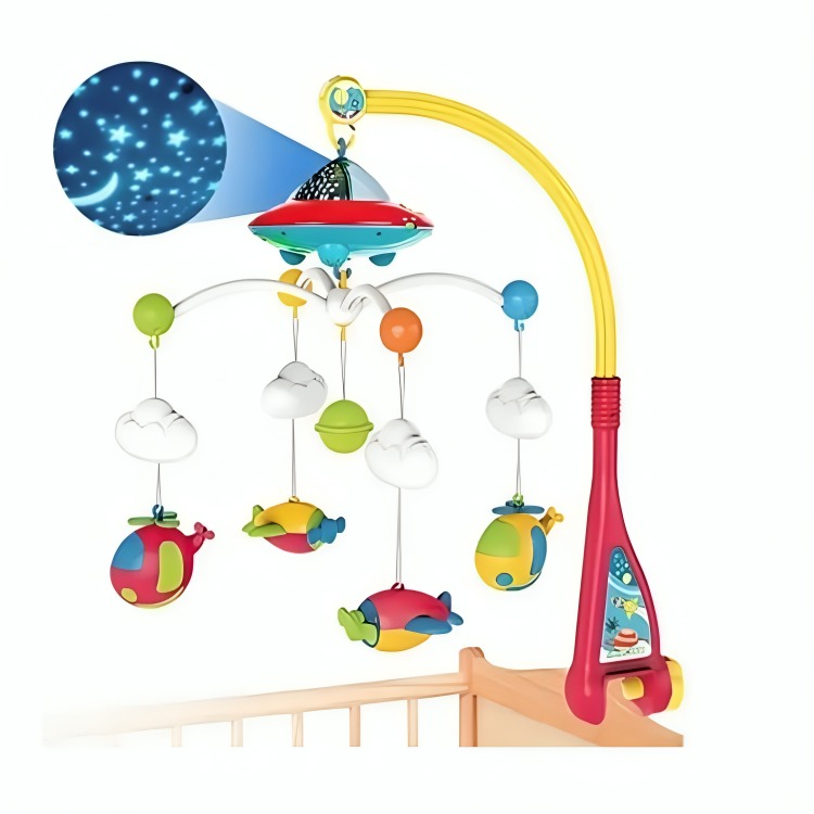MOVIL MUSICAL CON CONTROL Y LUZ DE PROYECCIÓN PARA BEBE - 3