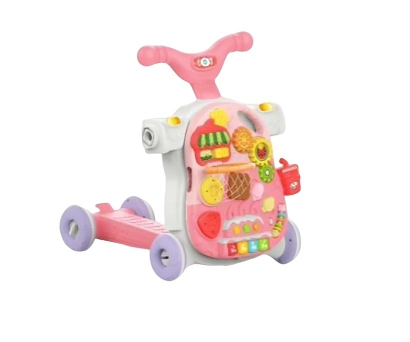ANDADOR DE BEBE 4 EN 1 ROSADO - 1