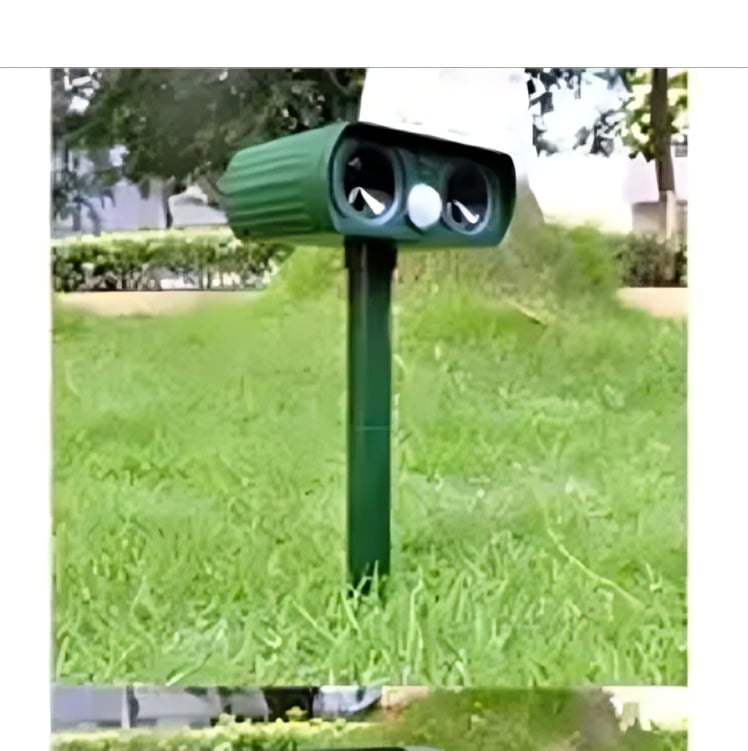REPELENTE GATOS, PERROS, PLAGAS DE JARDÍN ULTRASÓNICO, SOLAR - 4