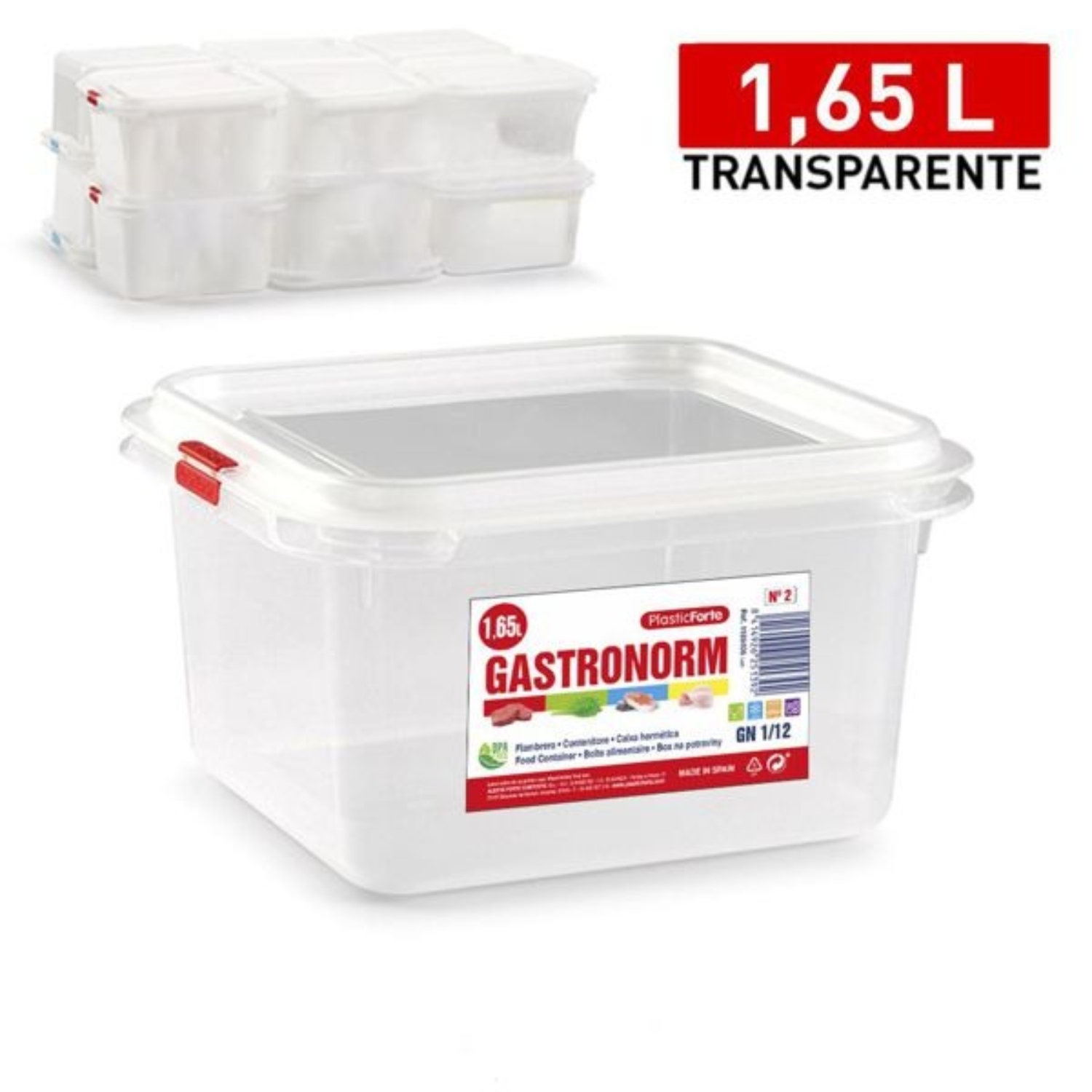 FIAMBRERA FROST NO. 2 CUADRADA 1.65 L - 2