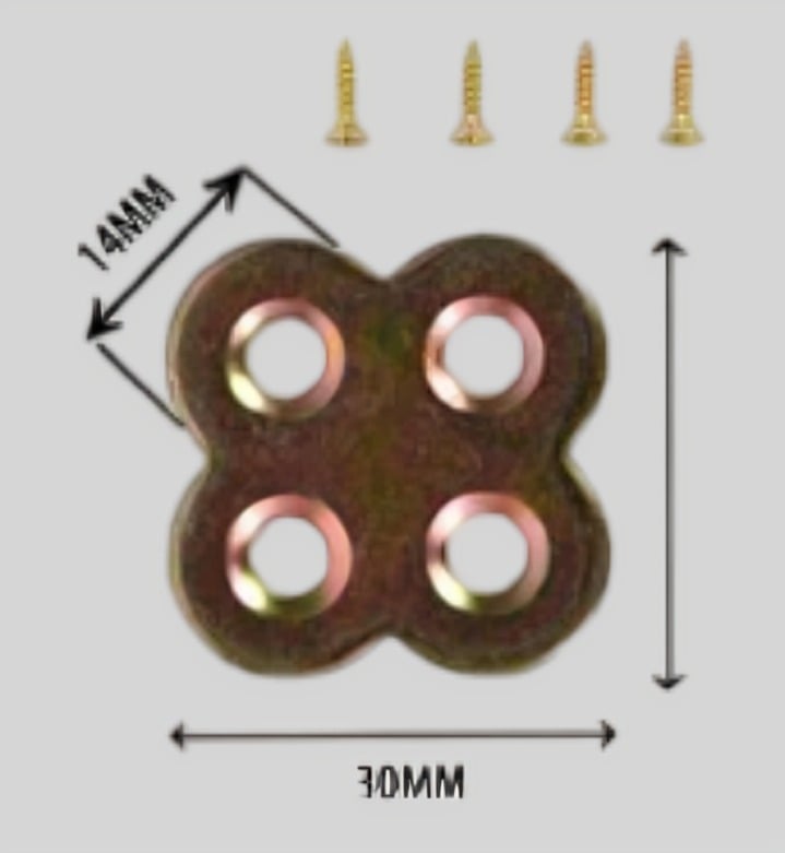 PACK 2 ESCUADRAS 30X30X14 MM - 2