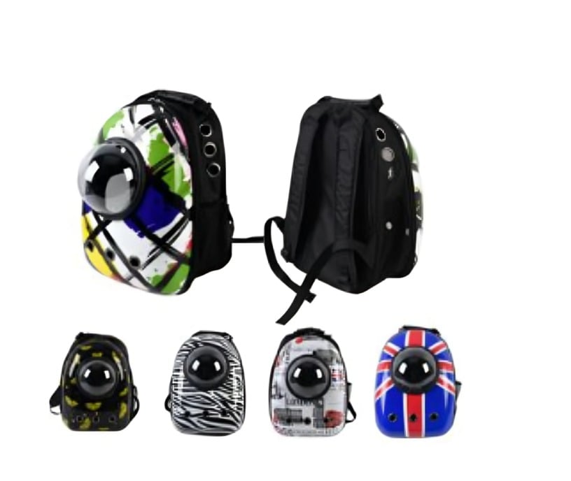 MOCHILA DE TRANSPORTE RÍGIDA CON VENTILACIÓN PARA GATO 43X28X32 CM - 2
