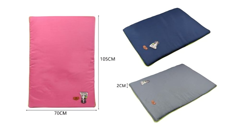 ALMOHADILLA PARA MASCOTAS GRIS, ROSA Y AZUL 72X53X2 CM - 1
