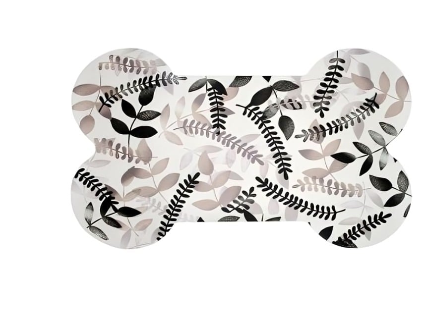 ALMOHADILLA PARA MASCOTAS BLANCO Y GRIS 63.5X38.1 CM - 2