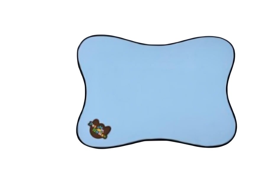 ALFOMBRA PARA MASCOTAS NARANJA, GRIS Y CELESTE 60X45 CM - 3