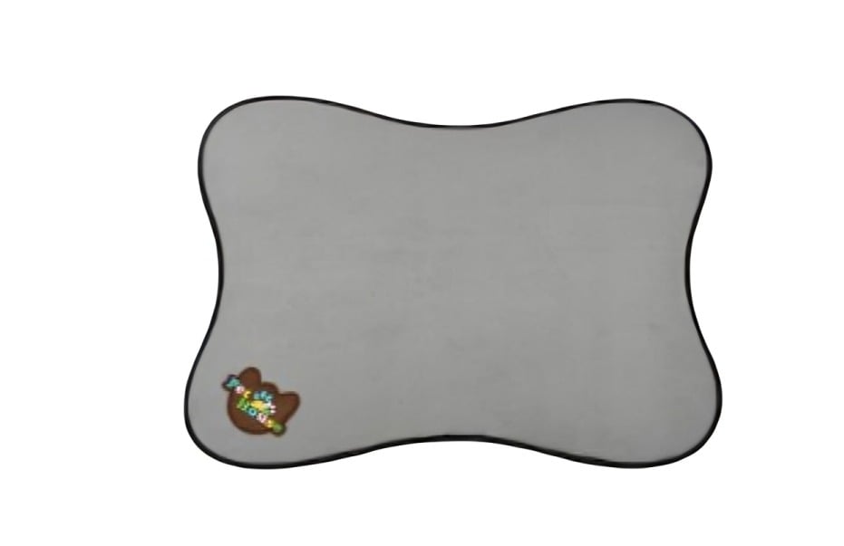 ALFOMBRA PARA MASCOTAS NARANJA, GRIS Y CELESTE 70X55 CM - 2