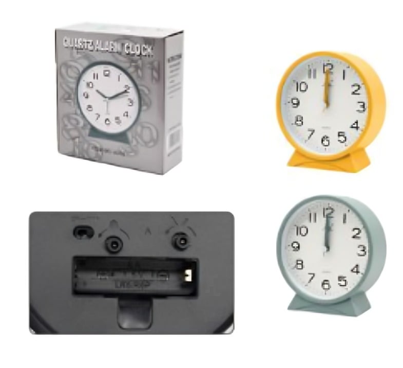 RELOJ DESPERTADOR 12X11,5 CM DE DIÁMETRO - 1
