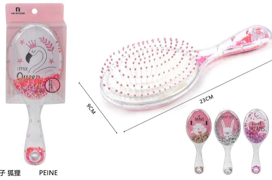 CEPILLO DE PELO DESENREDANTE CUTE BONITO ROSA - 2