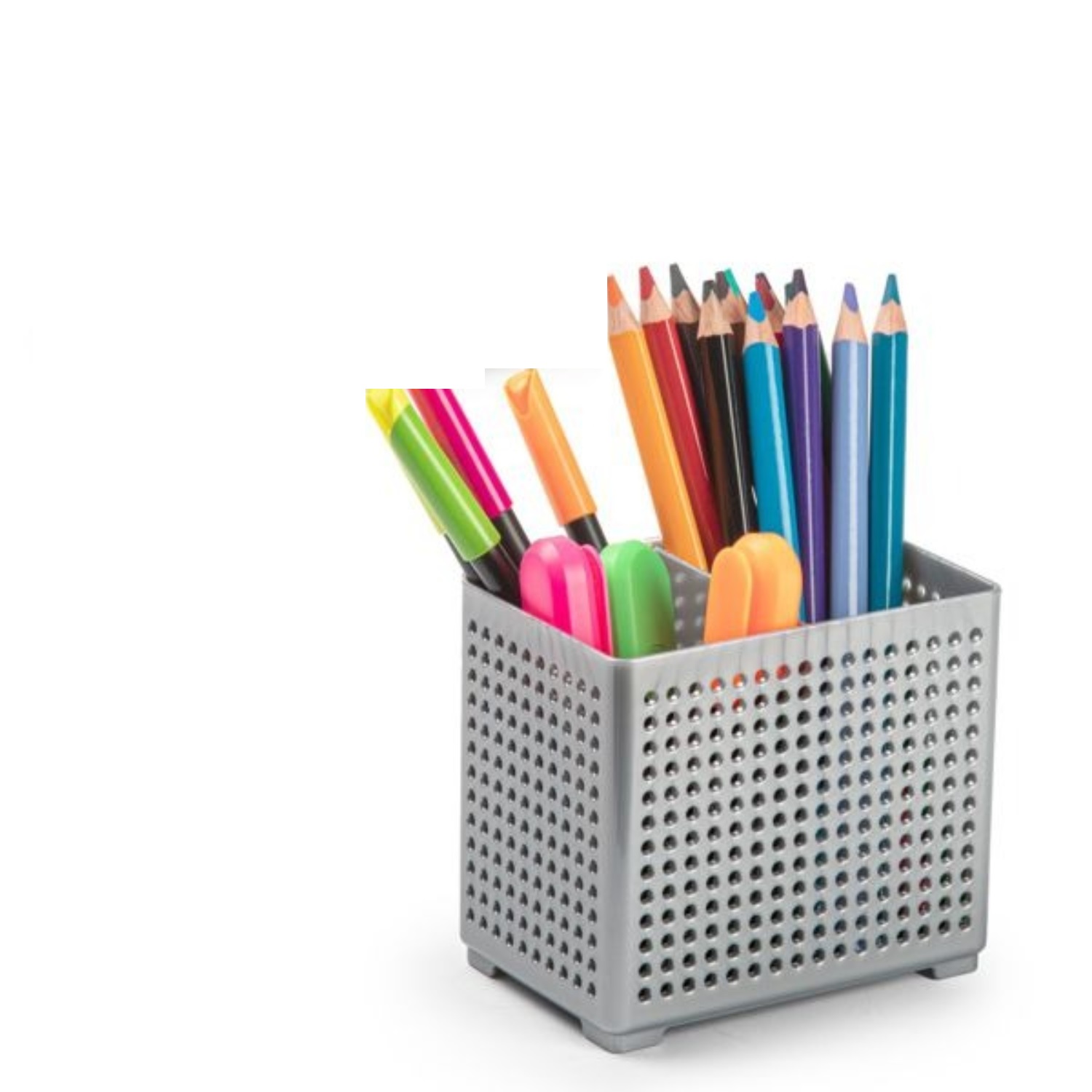 ORGANIZADOR PARA ESTUDIO OFICINA CUADRADO NO. 4 8X12X10,5 CM GRIS - 2