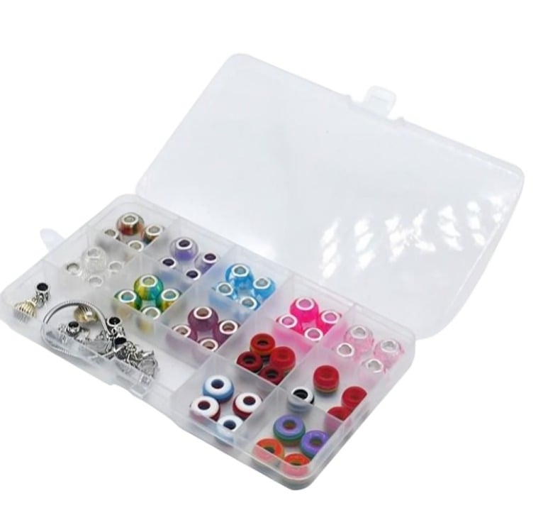 CAJA CON CUENTAS DE BRICOLAJE DIY - 2
