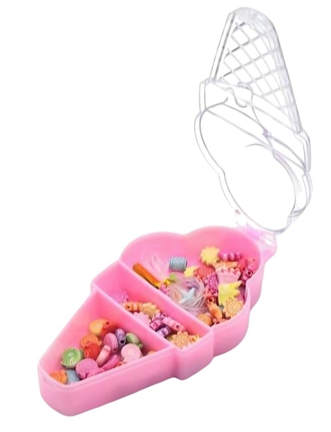 CAJA HELADO CON CUENTAS DE BRICOLAJE - 1