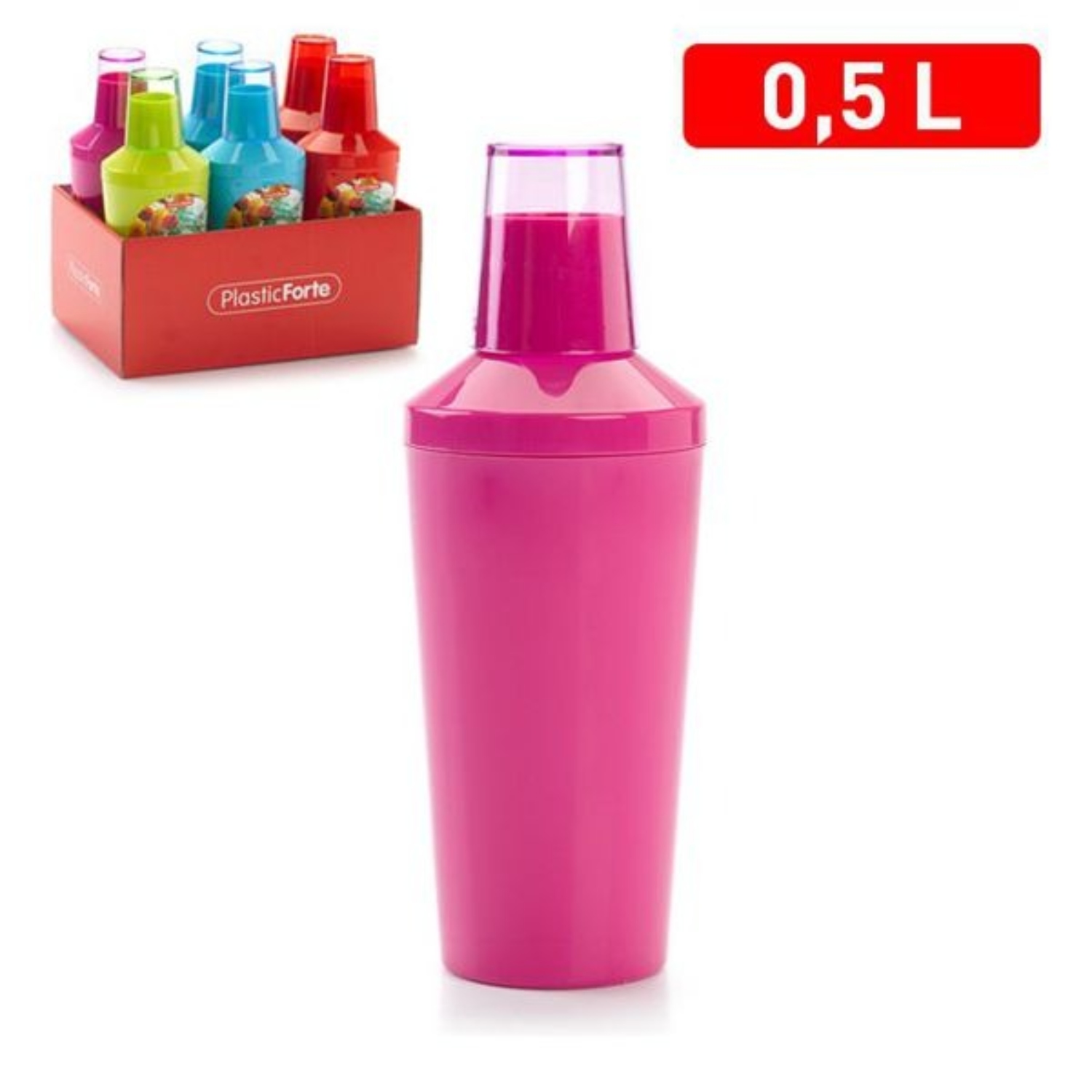 COCTELERA BARMAN COLORES SURTIDOS 0.5 L - 1