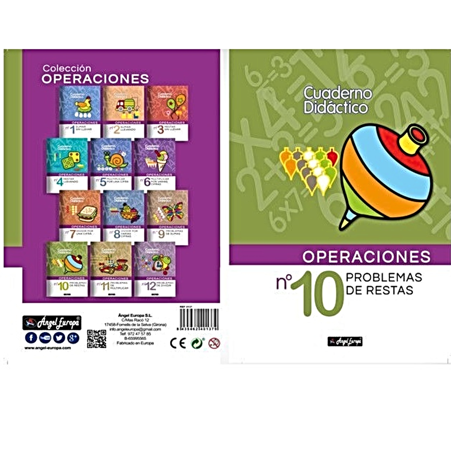 LIBRO DIDACTICO DE OPERACIONES PROBLEMAS DE RESTA NO. 10 - 1