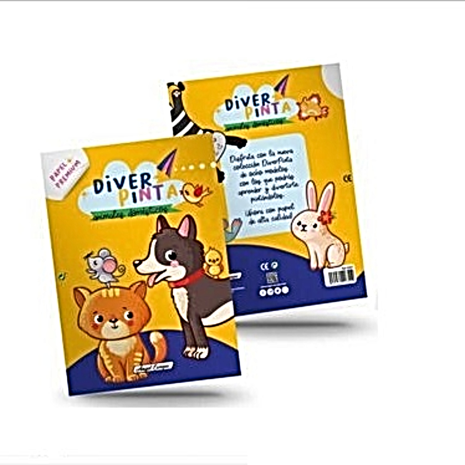 LIBRO DIDACTICO DIVER PINTA ANIMALES DOMESTICOS - 2