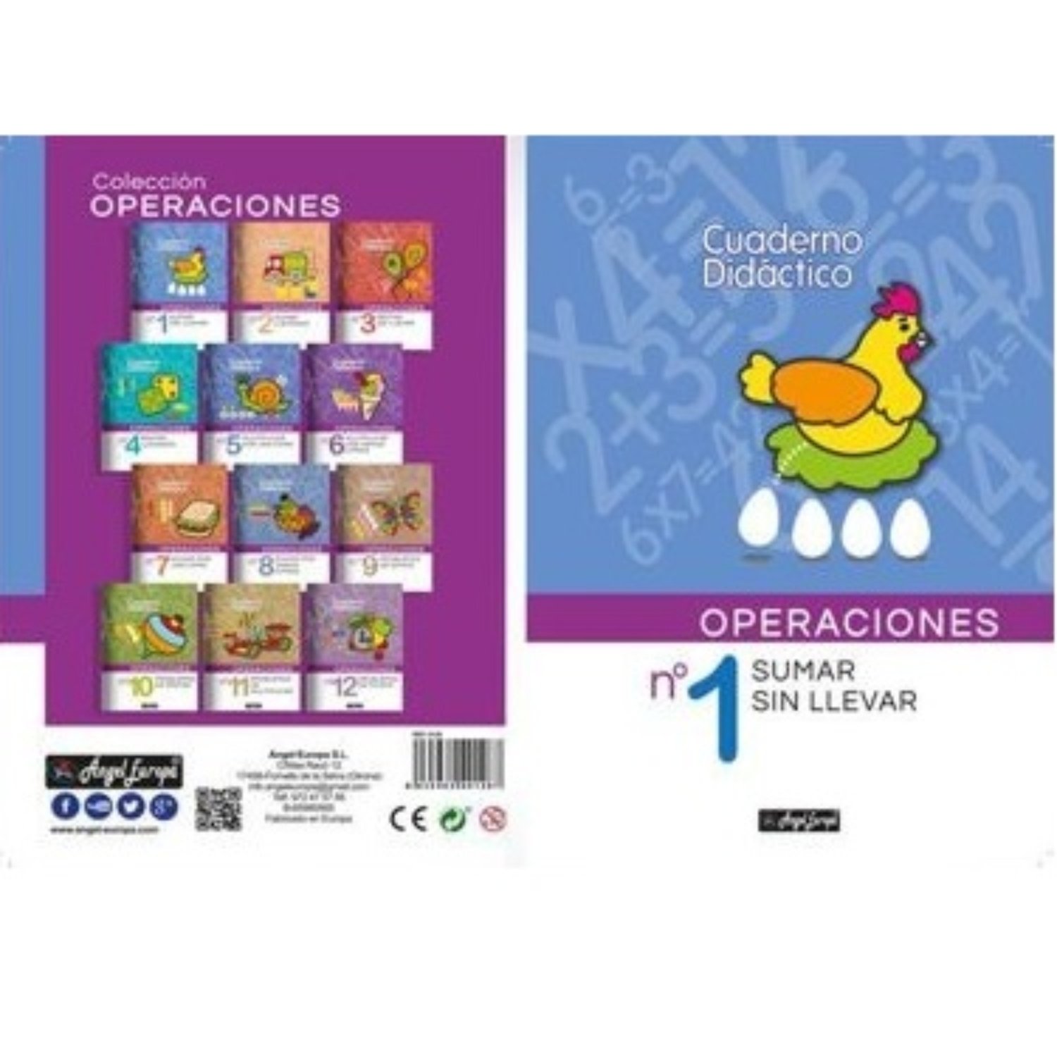 LIBRO DIDACTICO DE OPERACIONES SUMAR SIN LLEVAR NO. 01 - 1