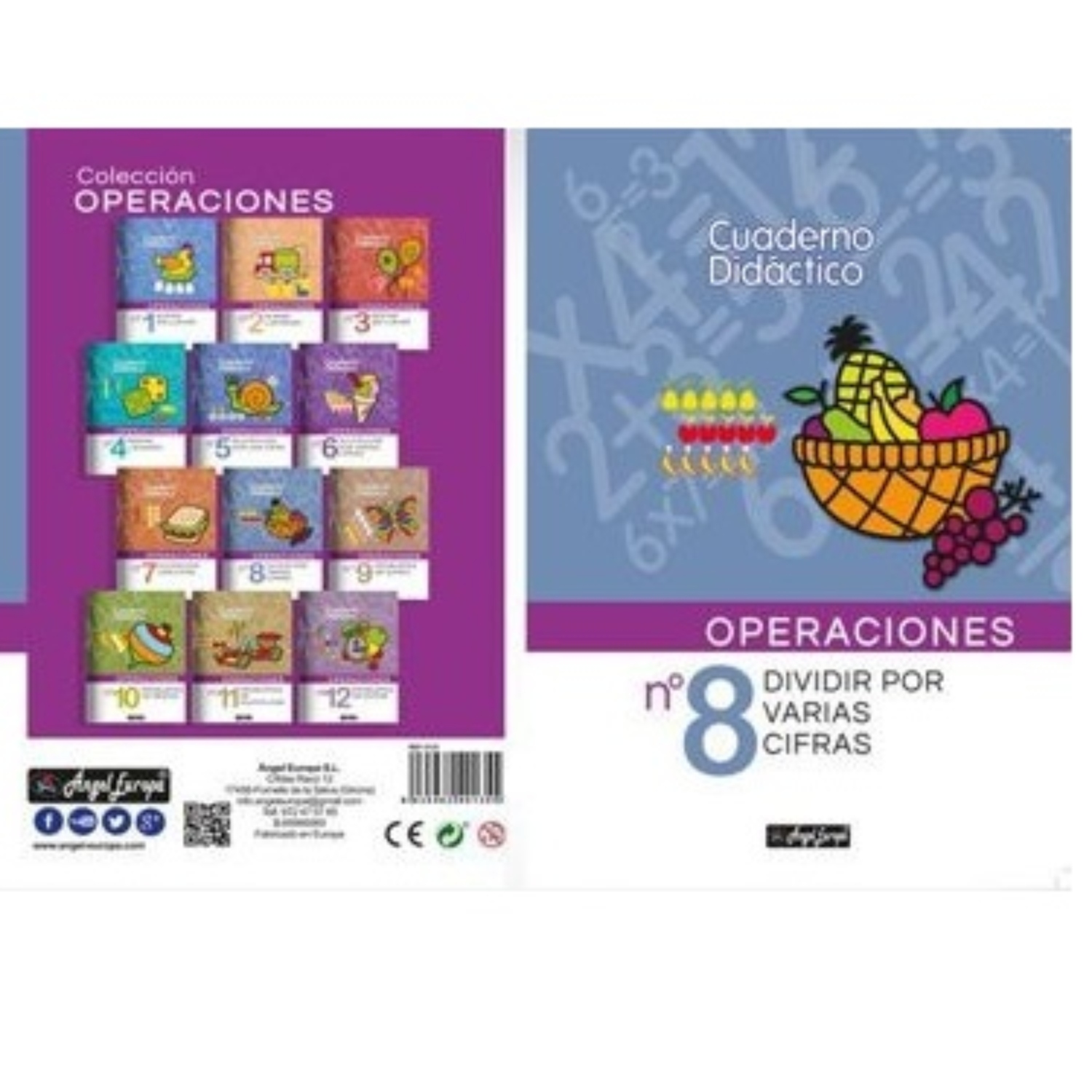 LIBRO DIDACTICO DE OPERACIONES DIVIDIR POR VARIAS CIFRAS NO. 08 - 1