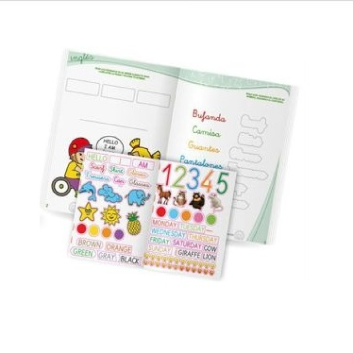 LIBRO ESCOLAR PEGA Y APREDE INGLES NO. 4 - 2