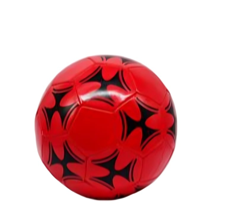 BALON DE FÚTBOL COSIDO A MÁQUINA ROJO - 1