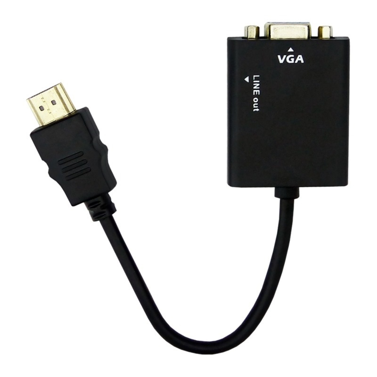 OEM CONVERTIDOR DE HDMI A VGA CON AUDIO INCLUYE EL CABLE 1X1 EN CAJA PVC
