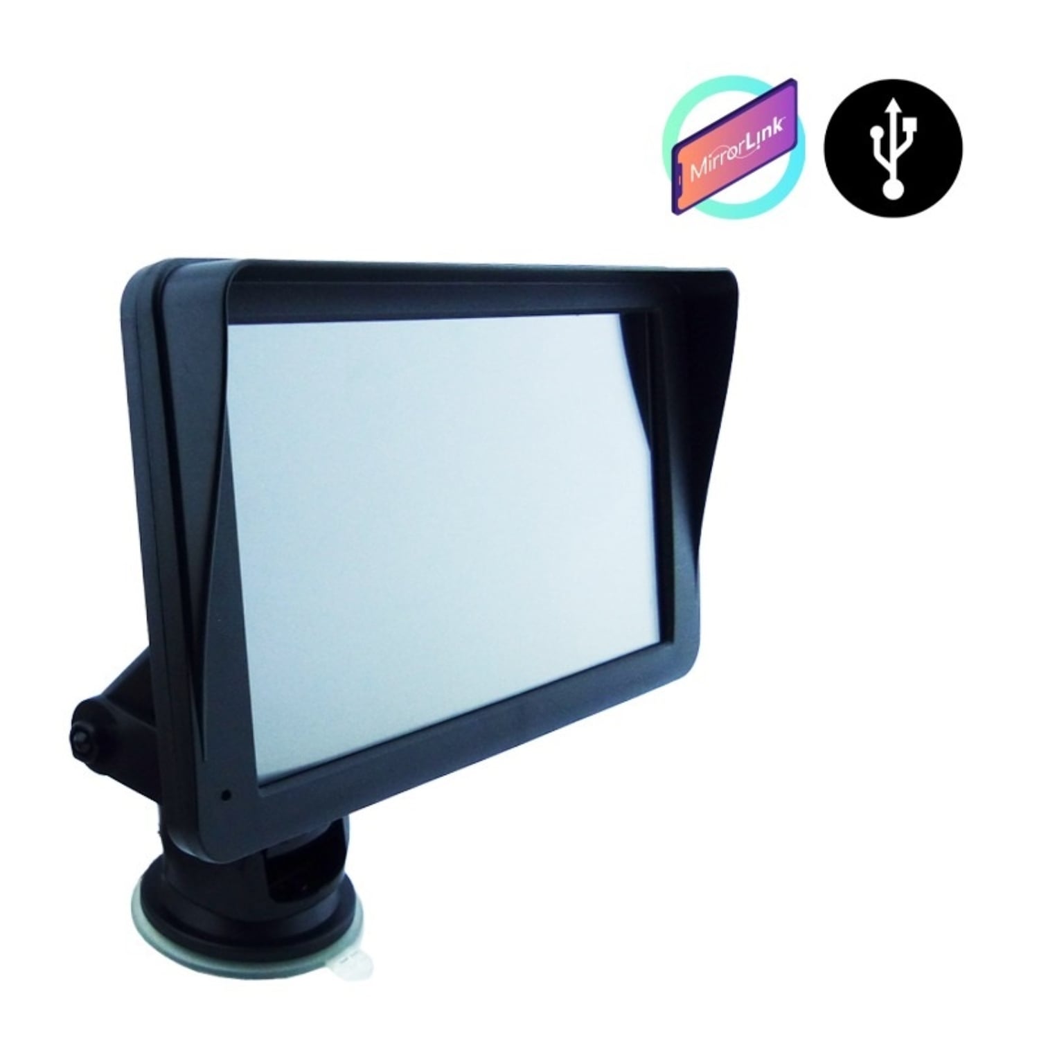 PANTALLA 7 PULG PARA AUTO CON PARLANTE, BRAZO, MIRROR LINK CAR PLAY/ANDROID - 4