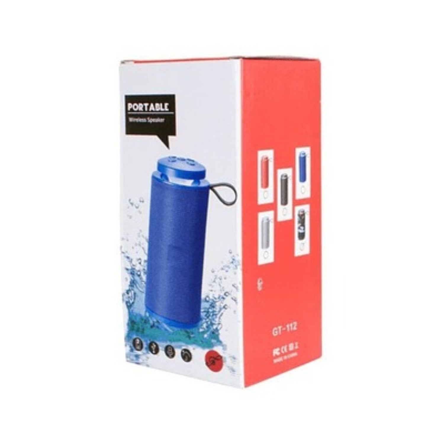 PARLANTE PORTATIL BLUETOOTH GT-112 - AZUL - 1
