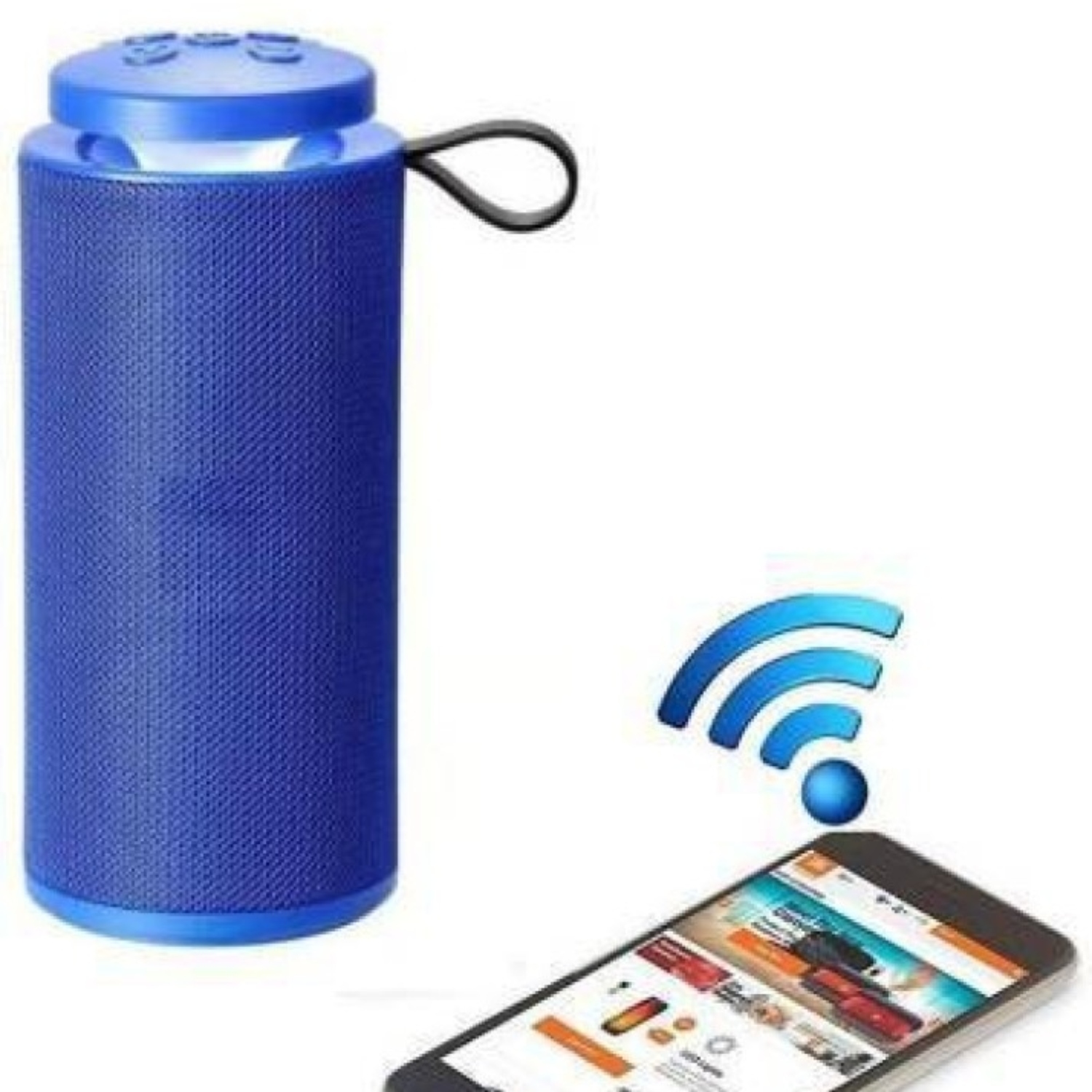 PARLANTE PORTATIL BLUETOOTH GT-112 - AZUL - 2