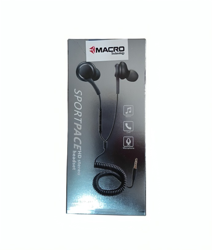 AUDIFONO SPORT CABLE ESPIRAL COENXION AUX 3,5 - 2