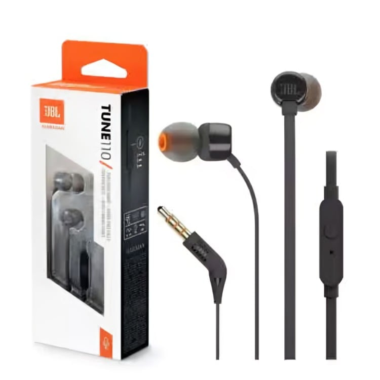 AUDIFONOS MANOS LIBRES JBL T110BK NEGRO - 2