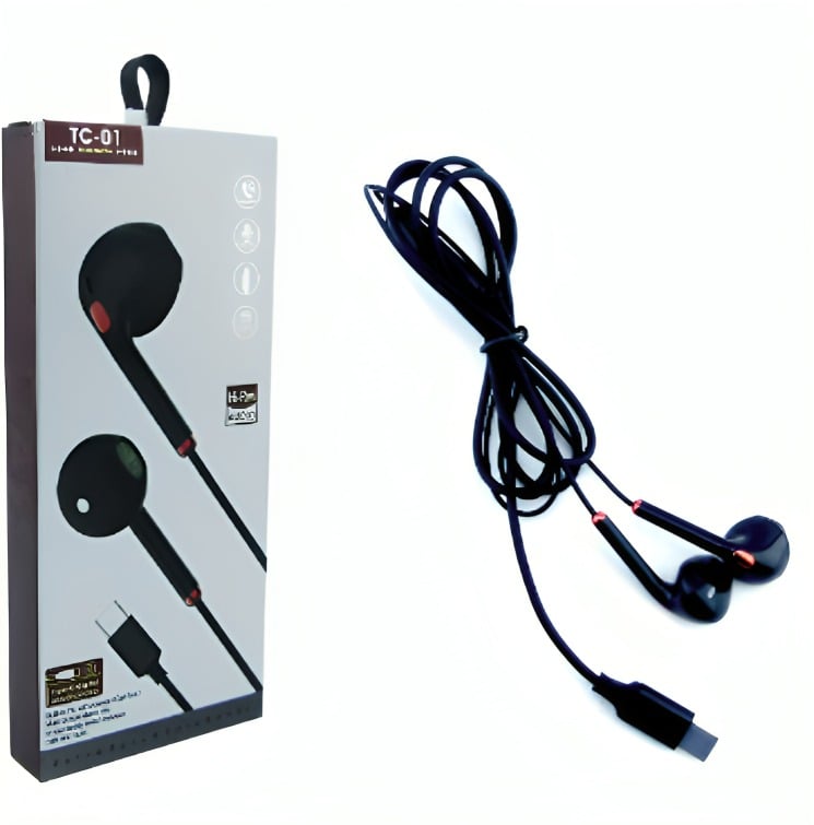 AUDIFONO IN EAR CON MICROFONO MOD.TC-01 TYPE-C - 2