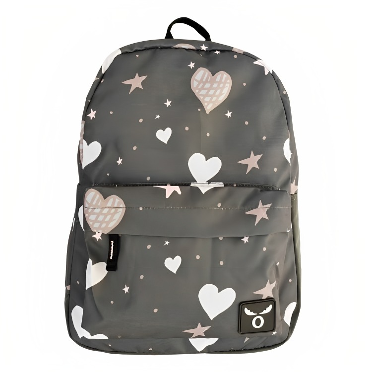 MOCHILA KIDS HEARTS MOOSE - GRIS / - 2