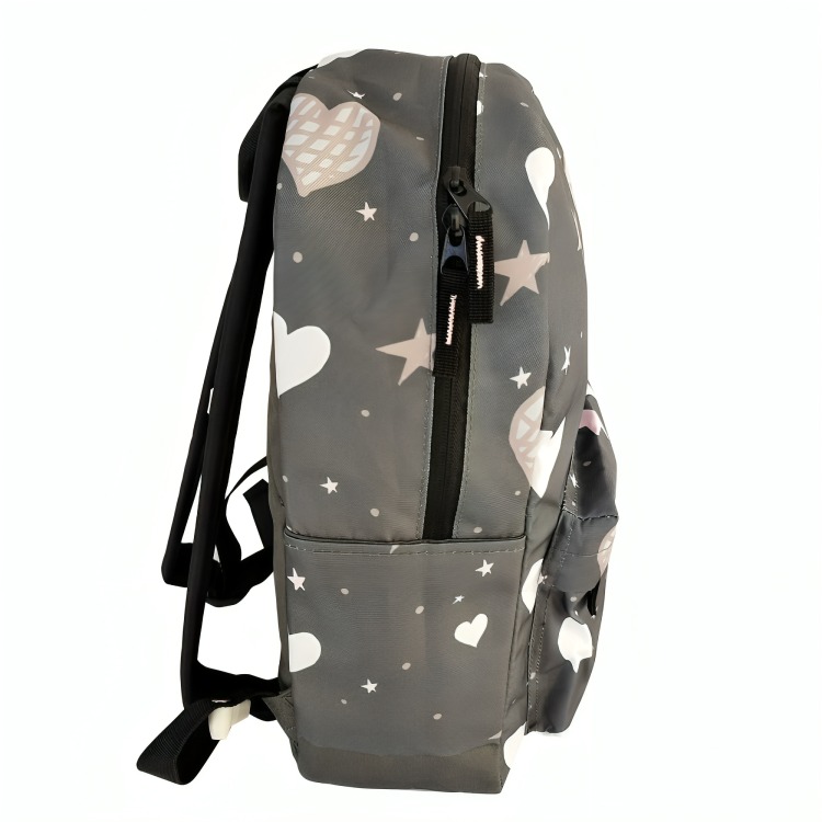 MOCHILA KIDS HEARTS MOOSE - GRIS / - 3