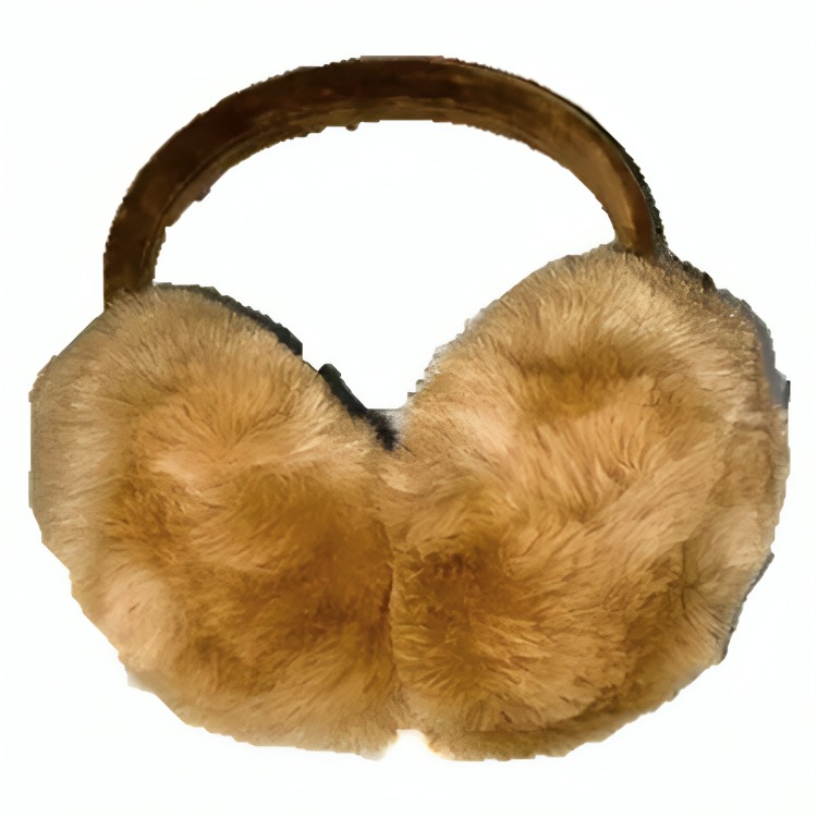 AUDIFONO DIADEMA CON OREJERAS FELPA - MARRON - 1