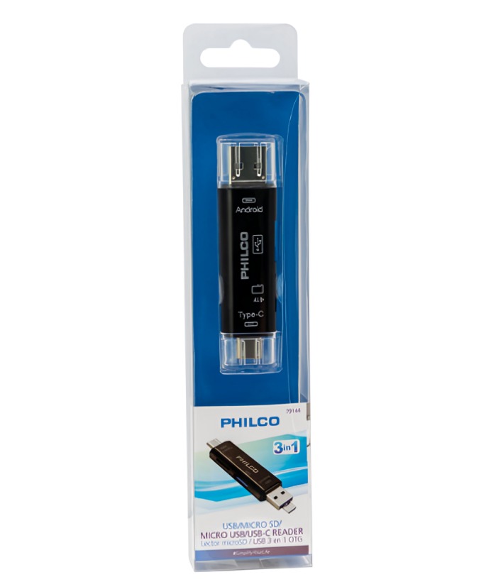LECTOR MICRO SD / USB 3 EN 1 OTG - 1