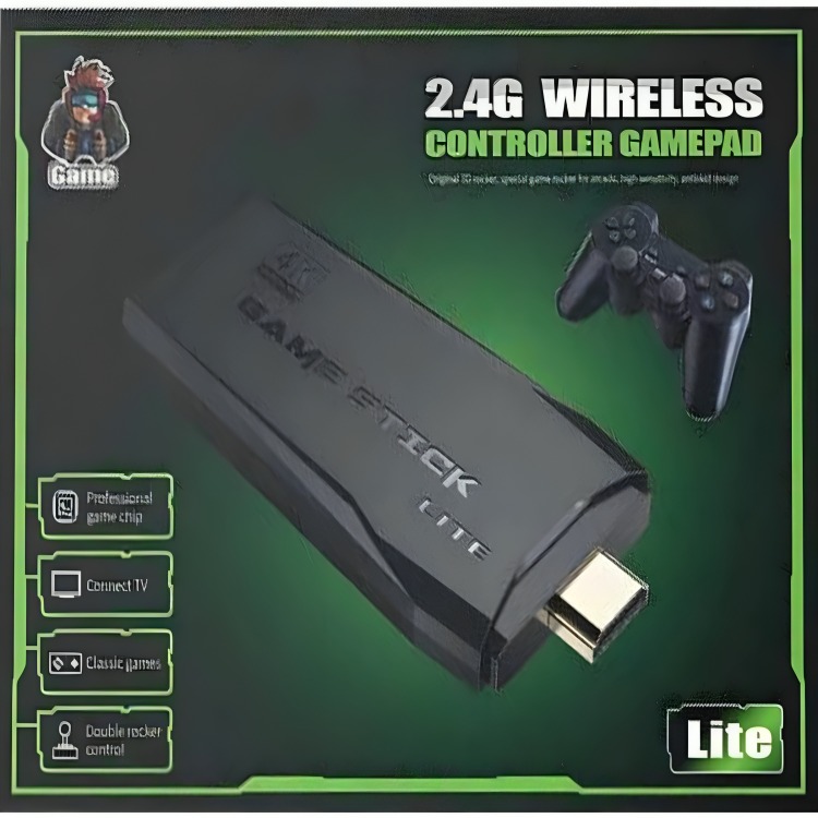 CONTROLADOR INALÁMBRICO GAMEPAD RETRO STICK LITE 4K 2.4G - 2