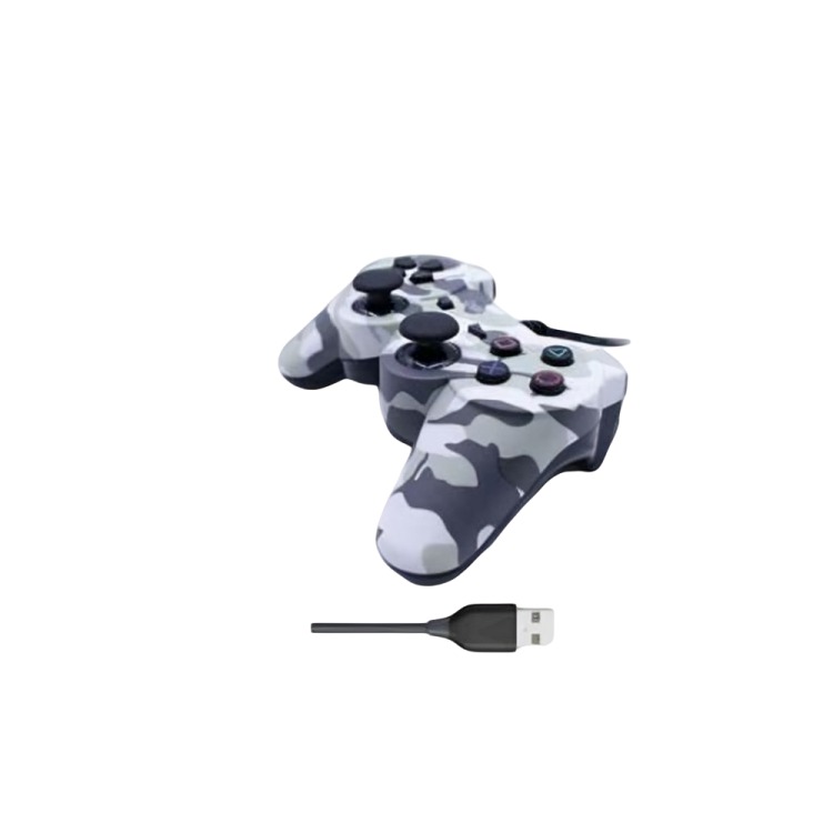 JOYPAD USB DOUBLE PC MIMETIZADO SILVER - 2