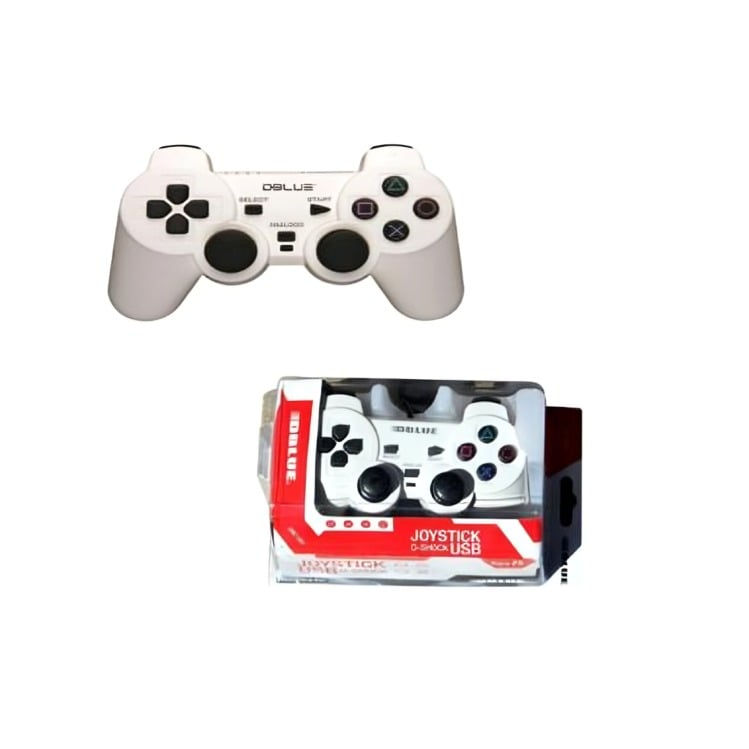 JOYPAD USB DOUBLE  PC WHITE - 2