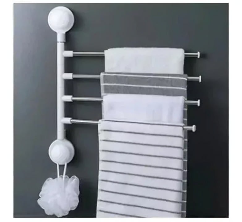 COLGADOR DE TOALLAS CON SOPORTE PARA SECADOR - 2