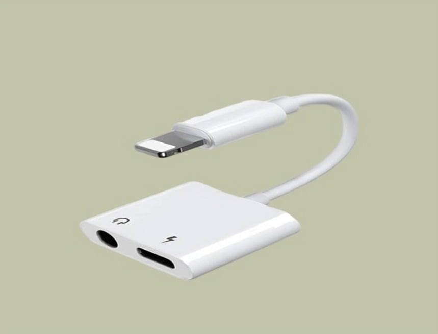 ADAPTADOR IPHONE LIGHTNING  X AUDIFONOS 3.5MM. - 2